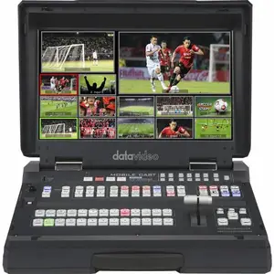 洋铭HS3200便携式移动导播台HD 12通道便携式移动演播室 17.3寸液晶显示屏