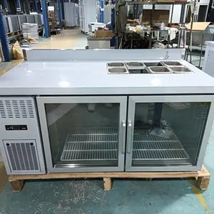 奇力冷藏工作台商用冰柜冷冻保鲜不锈钢厨房平冷冰柜操作台