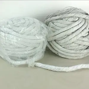 电厂窑炉密封无尘石棉扭绳硅酸铝软绳陶瓷纤维圆编绳 秦城