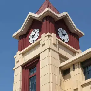 专业供应室外成品建筑塔钟钟楼大钟钟塔大钟室外防水GPS卫星校时夜间照明白天报时大钟