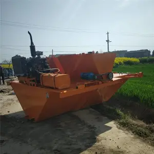 全自动渠道成型机 公路两侧水沟成型机 农田灌溉设备沟渠滑膜机