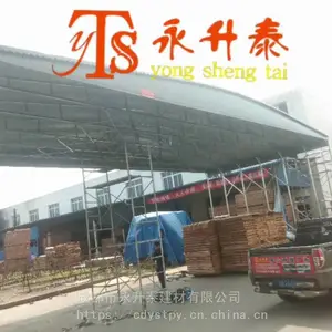 眉山移动仓库雨棚 户外推拉蓬 遮阳棚