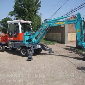 小型农用轮式挖掘机厂家4102发动机液压挖土机