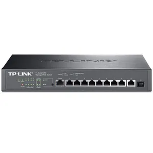 TP-LINK TL-SL3210PE 8口PoE交换机网管型VLAN链路冗余供电器模块