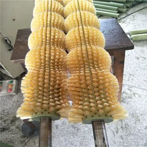 清扫器毛刷水泥厂毛刷轮滚筒刷清洗机清洁尼龙丝