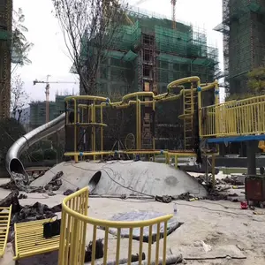 花园系列不锈钢滑梯S形_户外游乐场设备设计_室外游乐场设施公司