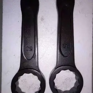 厂家供应整体模锻梅花敲击扳手特种扳手万能锤击梅花扳手S19/22/50重型梅花打击模锻扳手现货销售