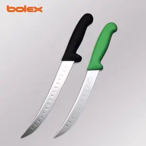 欧美专业肉类加工屠宰屠夫剥皮剔骨分割牛肉牛扒刀具器具弯刀切片刀剥骨分割取骨肉类加工肉联厂超市肉铺刀具