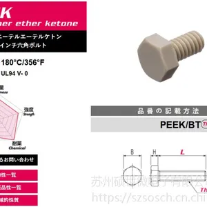 �ձ�CHEMIS PEEK/BT��������˨PEEK��˿��PEEK����������˿�͸���