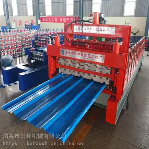 彩钢双层压瓦机860910两用压瓦机厂河北沧州兴和冷弯机械设备厂定制加工
