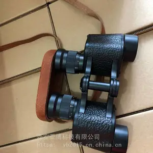 双筒防水望远镜，带分划板牛皮盒双筒金属望远镜