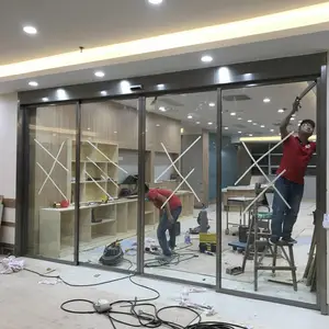 供应佛山自动门、感应门安装维修工程，安装电动地弹簧门，佛山自动门