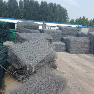 河床加固格宾网 固滨铅丝笼 河道护坡防护网 加筋石笼网 水利铅丝笼