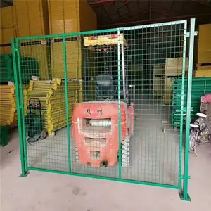 鸿宇筛网车间隔离网栏 浸塑式室内护栏 物流厂区隔断网