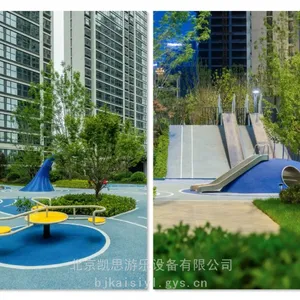 不锈钢土坡滑梯 儿童钻洞滑梯 景区非标树屋滑梯 小区摇摇乐 攀爬网架