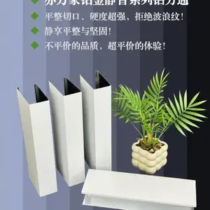 源头厂家/铂金静音铝方通/工程定制吊顶/办公医院商业装饰隔墙
