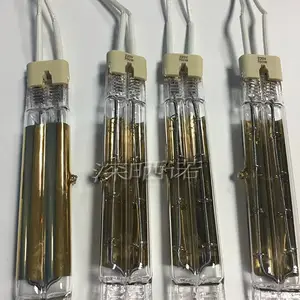 700W 双管镀金鞋机油墨IR加热灯管 130mm注塑机PETP吹瓶机IR灯管