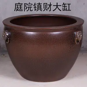 现代工艺制作，名家手绘，高温烧制的景德镇陶瓷大缸。