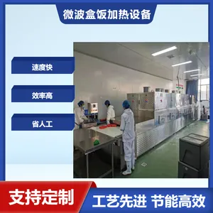 微波杀菌设备 烘干设备 微波一体机生产线 盒饭复热