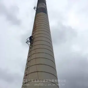 阿拉尔烟囱维修公司锅炉烟囱加固避雷针更换爬梯安装