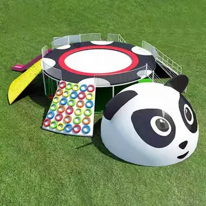 游乐设备国宝熊猫蹦蹦床