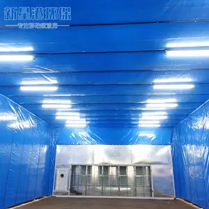 可定制移动式伸缩喷漆房大型电动工业五金汽车喷漆房