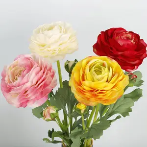 仿真手感露莲 2头手感露莲 仿真花批发