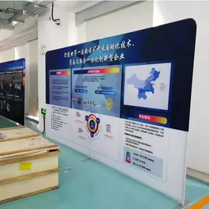 背板快幕秀 个性尺寸可定制 针织布画面 铝合金可组合结构 移动背景