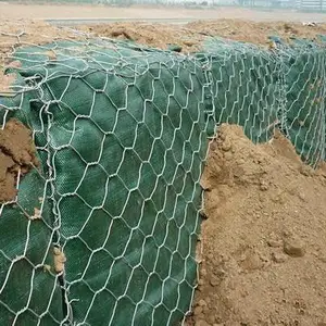 广东汕头河道防护石笼网 生态围墙网 护坡防护网河流截流用网箱