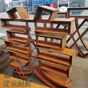 耐候钢指引导向牌上海厂家制作加工户外钢结构铁艺园林指示牌,锈钢板