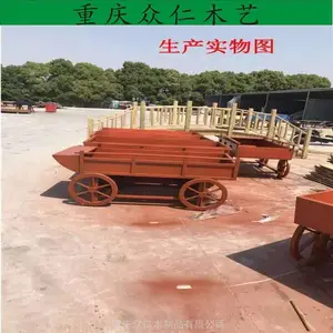 眉山防腐木道路景观花箱 碳化木广场商业花箱 木制树池生产 众仁木艺