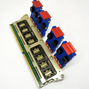 HMILU厂家定制IC测试座DDR4内存颗粒测试治具一拖八8位DDR4内存条测试夹具
