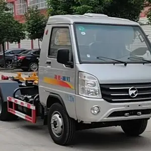 国六汽油凯马3方小型勾臂式垃圾车 适用于***3方生活垃圾
