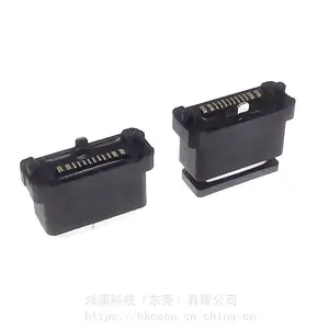Type-C 16Pin��ʽ��ƬSMTĸ�� �߶�7.85MM����ˮȦ ��ˮIPX8�ӿ�