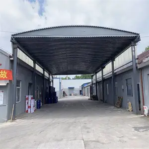 电动网球移动推拉雨棚伸缩蓬篮球场棚大型仓库棚防水遮阳帐篷
