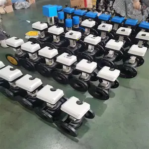 营口市阀门销售 VB7200 DN300 铸铁二通电动调节阀 VB7200 比例积分式电动二通阀