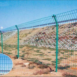 双边丝护栏网荷兰网围墙铁丝网围栏高速公路护栏隔离网