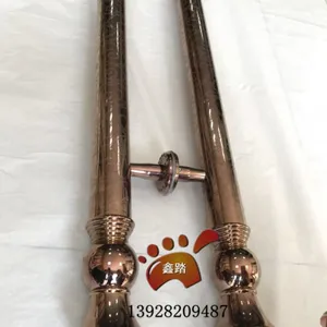 轮廓清晰镜面玫瑰金蚀刻不锈钢拉手讲究玲珑剔透或粗犷的艺术效果