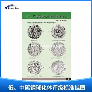 金相挂图 图谱 低、中碳钢球化体评级标准挂图(JB/T5074-2007)