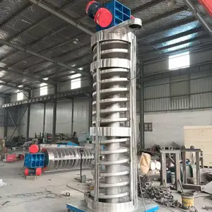 生产橡塑纤维干燥输送设备 炭黑颗粒降温垂直振动提升机