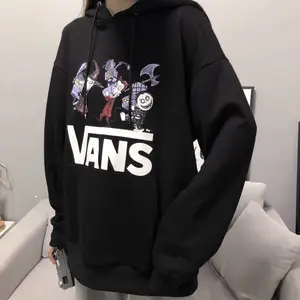vans 万斯卡通滕武漫画加绒连帽货源卫衣批发