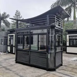 祥安通-芒市工地现货彩钢板岗亭厂家-玫瑰金岗亭