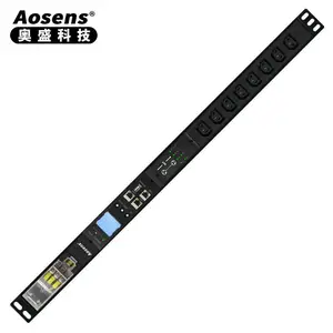 Aosens��ʢ16A 8λ����PDU��Դ����Զ�̼�� SNMPЭ��RS485����C13APN802