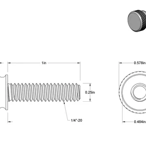 Mcmaster-carr99607A193不锈钢喇叭形滚花头翼形螺钉