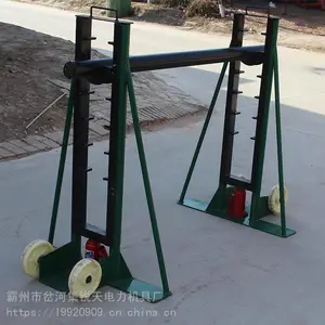 贵州省 8吨加固型液压放线支架 卧式放线架多孔式放线架 电力液压多孔放线架 锐天直销