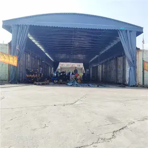 商丘市电动推拉雨棚,遮阳停车篷,固定仓库蓬