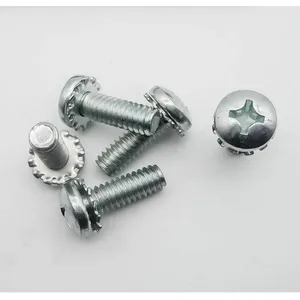 MCMASTERCARR 原装进口紧固件90402A540,外齿锁紧垫圈组合螺钉