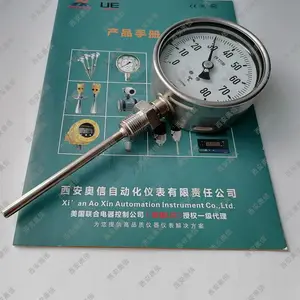 威卡R52.100径向双金属温度计 WIKA温度表 8/200mm 活动卡套螺纹