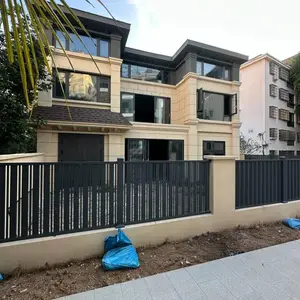 铝艺护栏新中式院墙铁艺栏杆别墅花园围栏庭院栅栏铝合金围墙围栏
