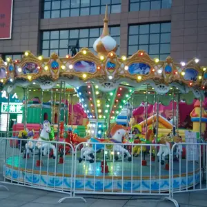 景区户外大型豪华转马_电动旋转木马_心意游乐厂家直销
